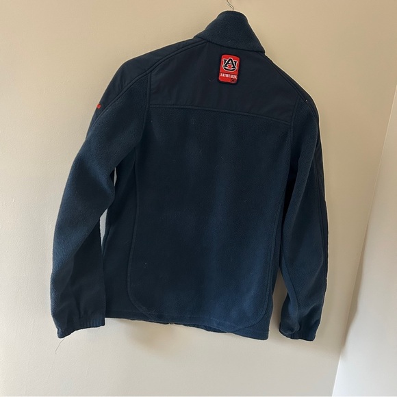 Columbia Auburn University Tigers Navy Blue Jacket Orange Embroidery adult sz S - Picture 7 of 10